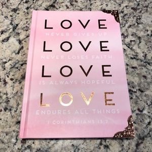 New Pink Love Journal 1 Corinthians 13:7